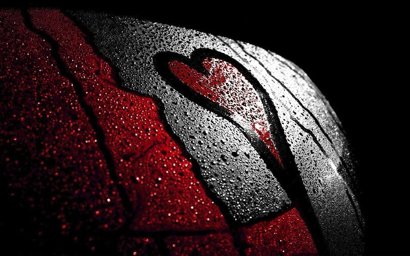 Red and Silver Heart — Dramatic