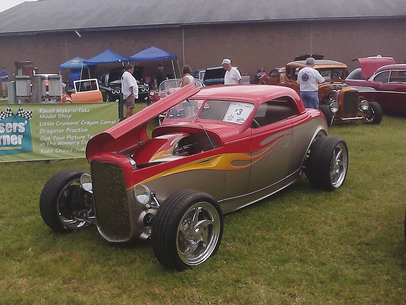 Red and Silver Hot Rod — Outdoor