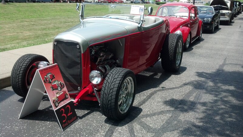 Red and Silver Hot Rod