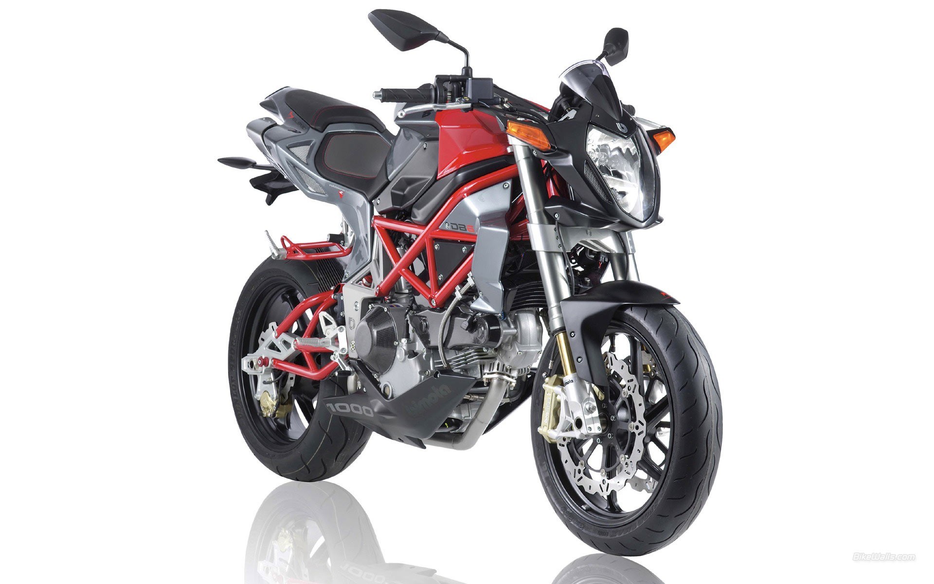red and silver motorcycle