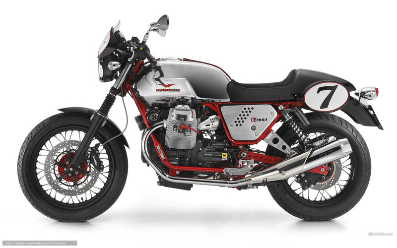 Red and Silver Motorcycle — Neutral, Photograph, Number Seven