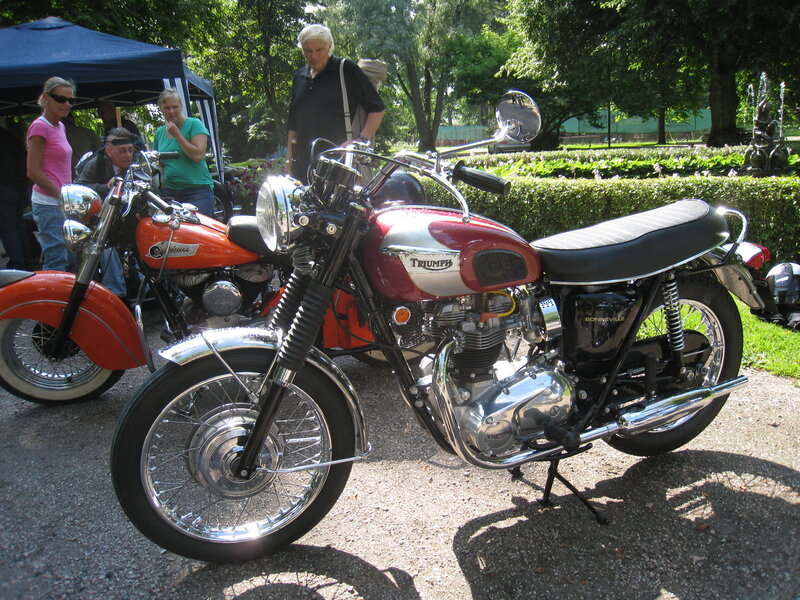 Red and Silver Motorcycle — Outdoor, Afternoon