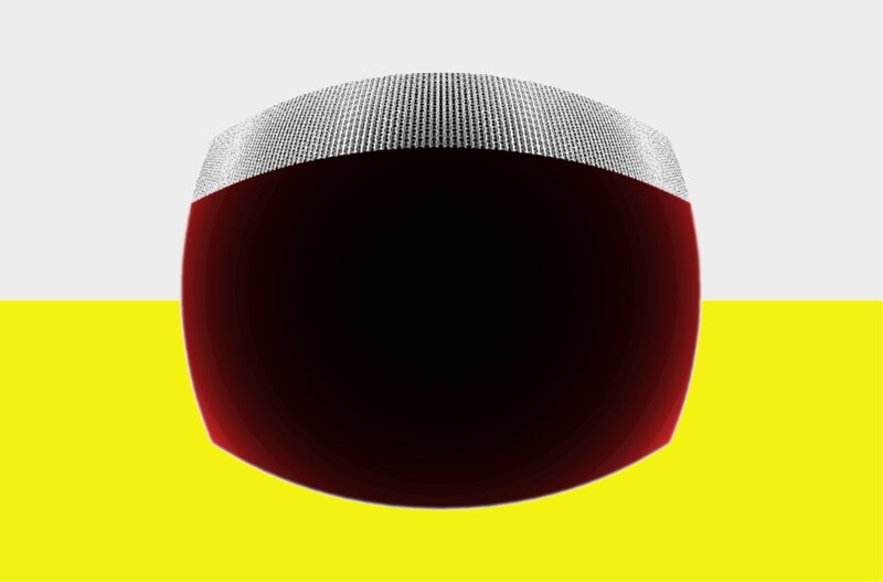 Red and Silver Object