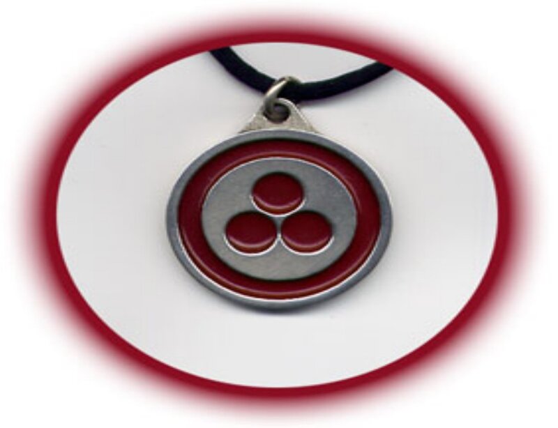 Red and Silver Pendant