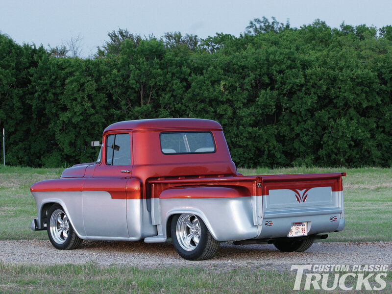 Red and Silver Pickup Truck — Serene