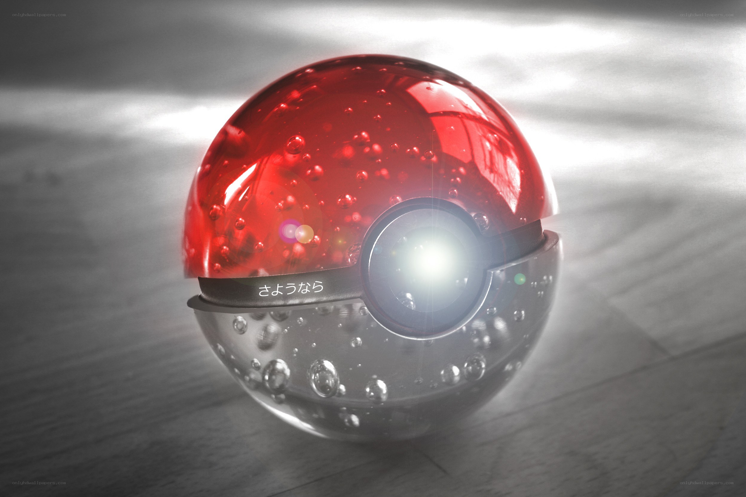 Red and silver pokeball