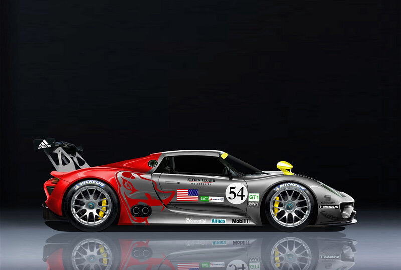 Red and Silver Race Car — Dramatic