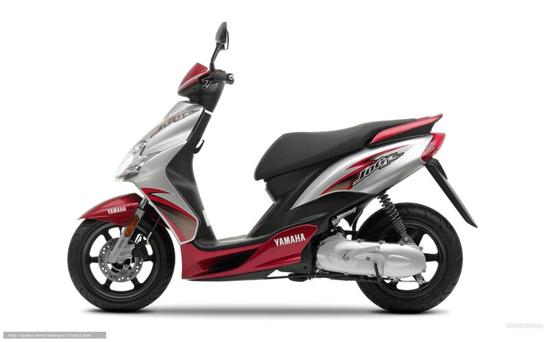 Red and Silver Scooter — Neutral, Photograph