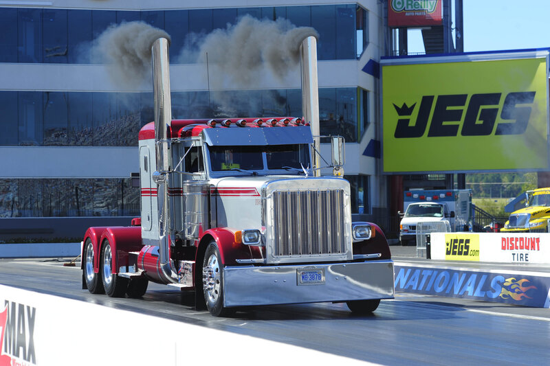 Red and Silver Semi-truck — Dynamic
