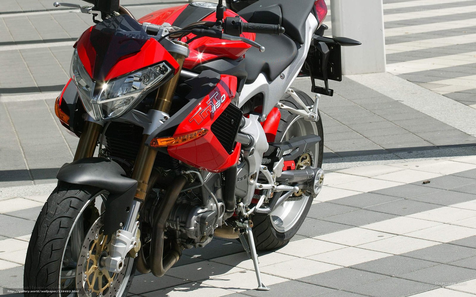 Red and silver sport motorcycle