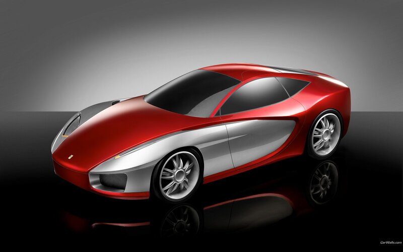red and silver sports car