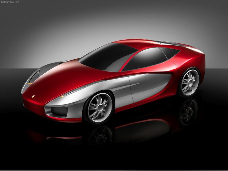 Red and silver sports car concept