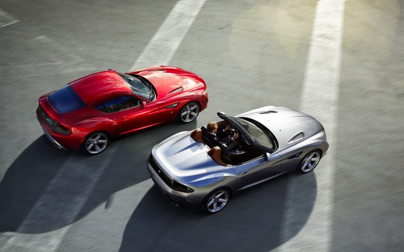 Red and silver sports cars