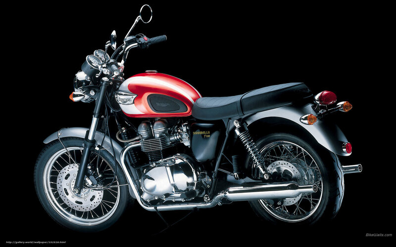 Red and silver Triumph Bonneville