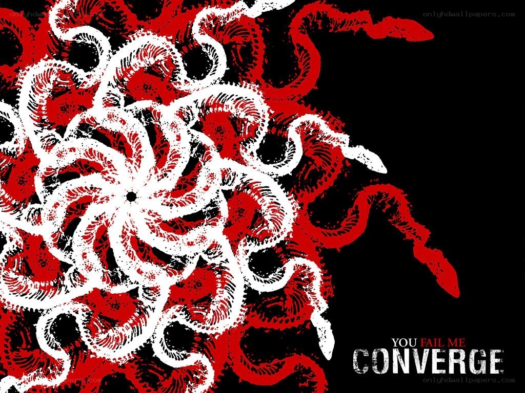Red and white abstract design
