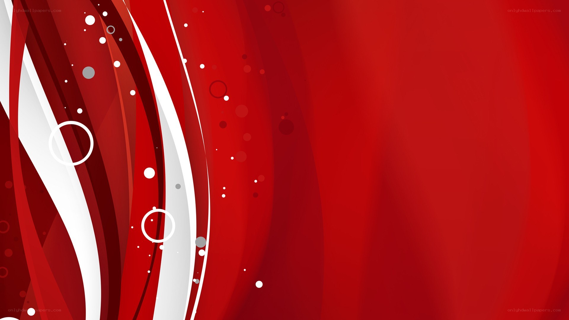 Red and white abstract design
