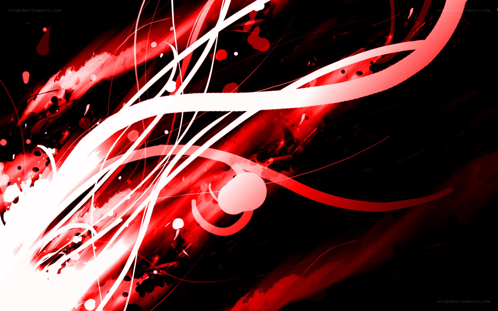 Red and white abstract motion