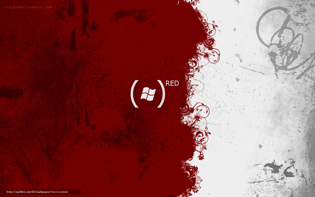 Red and white abstract wallpaper