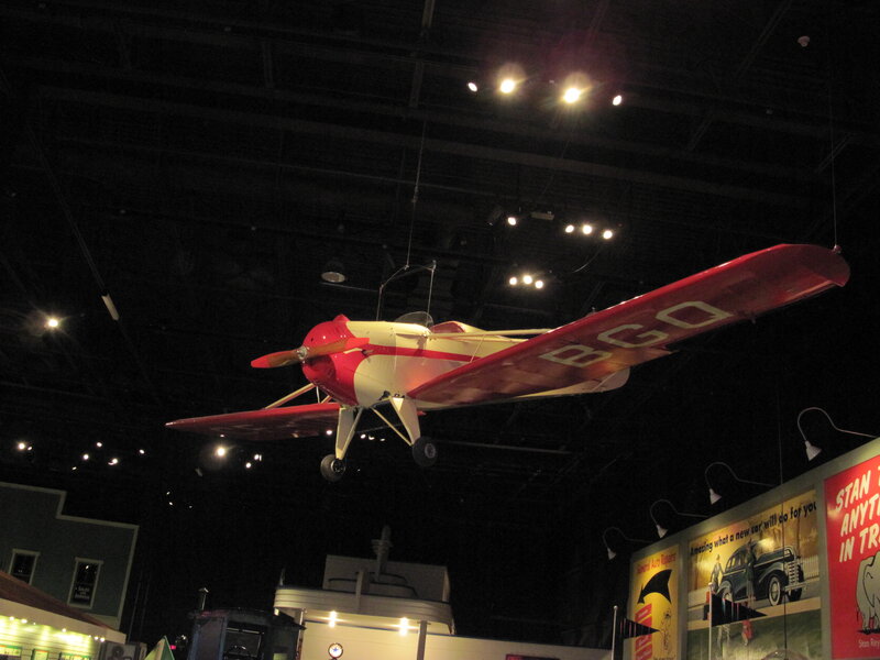 Red and White Airplane — Dramatic
