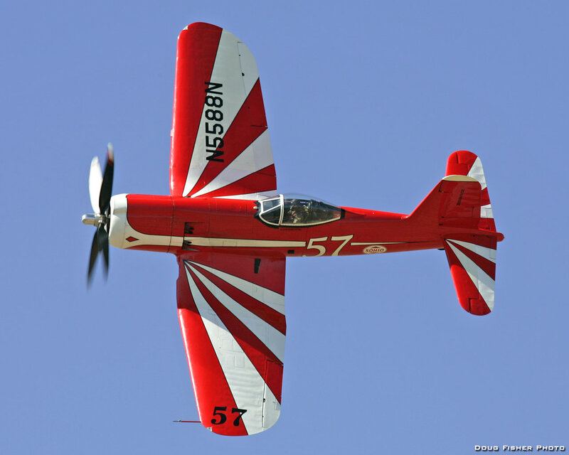Red and White Airplane — Dynamic, Afternoon, Photograph