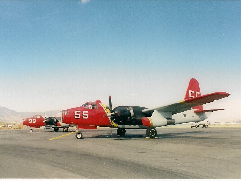 Red and White Airplanes