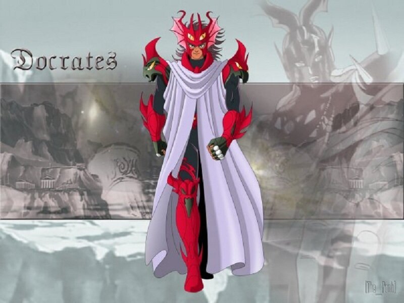 Red and White Armored Character