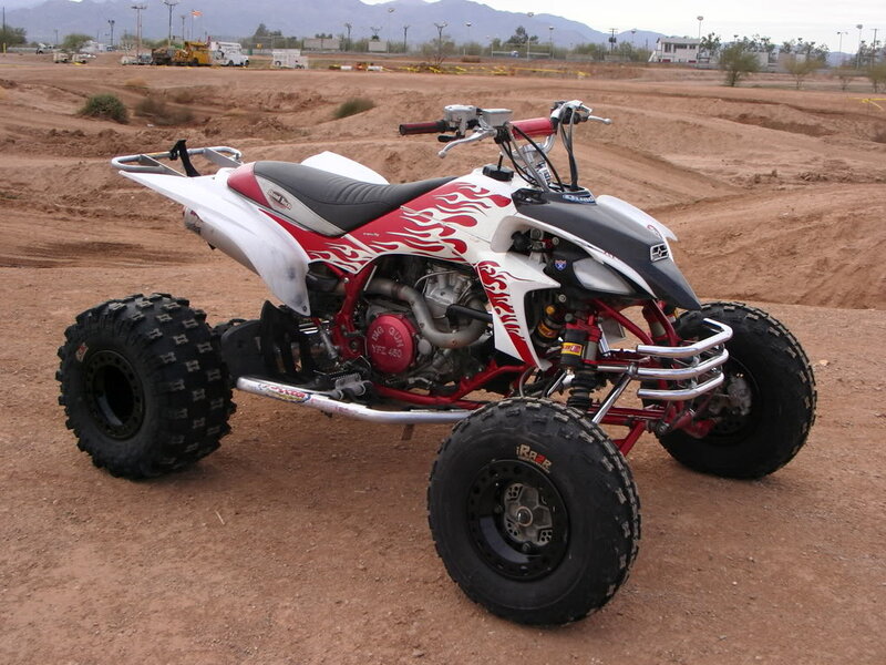 Red and White ATV — Outdoor