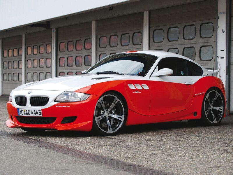 red and white BMW Z4