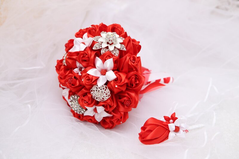 Red and White Bouquet