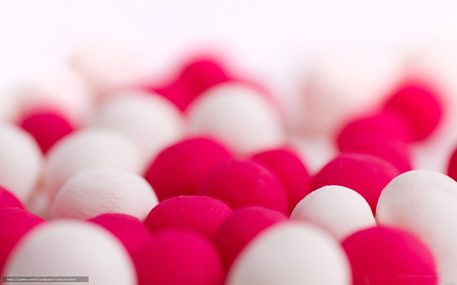 Red and white candy balls