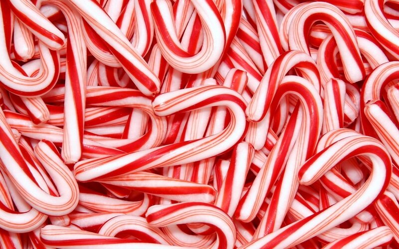 red and white candy canes