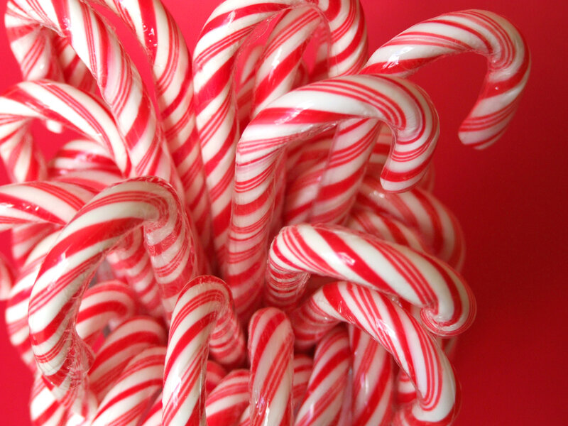 Red and white candy canes