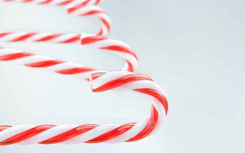 Red and White Candy Canes — Neutral, Photograph, Candy Canes