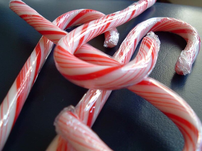 Red and White Candy Canes — Neutral
