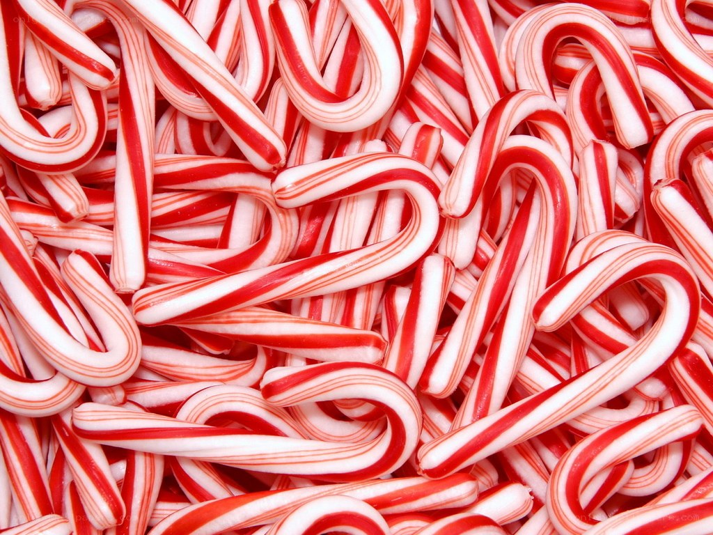 Red and white candy canes