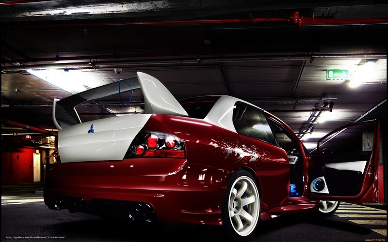 Red and White Car — Dramatic
