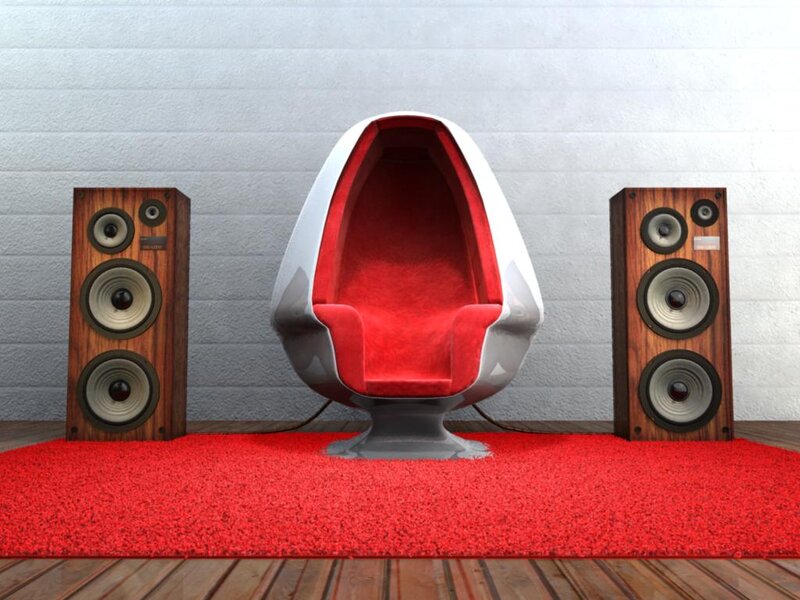 Red and White Chair