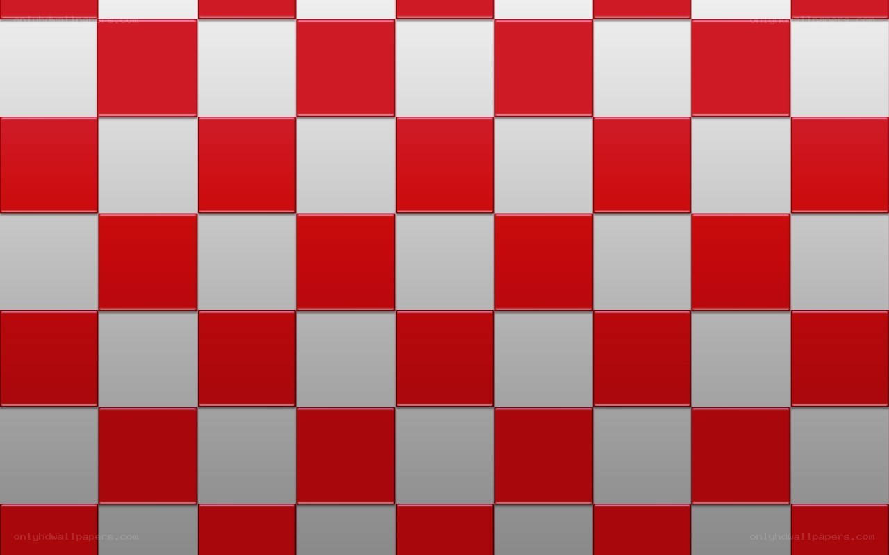 red and white checkered pattern