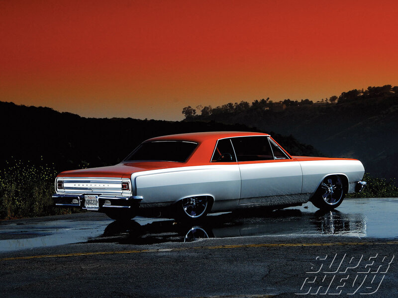 Red and White Chevrolet