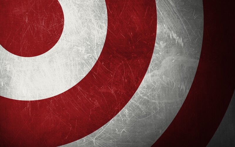 red and white circular design
