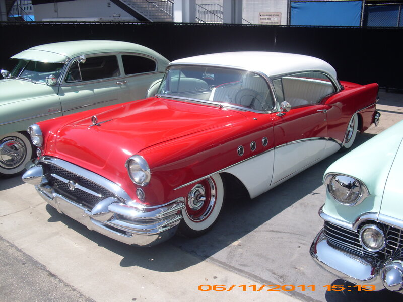 Red and White Classic Car — Bright