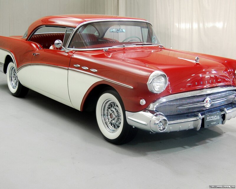 Red and White Classic Car — Calm, Photograph