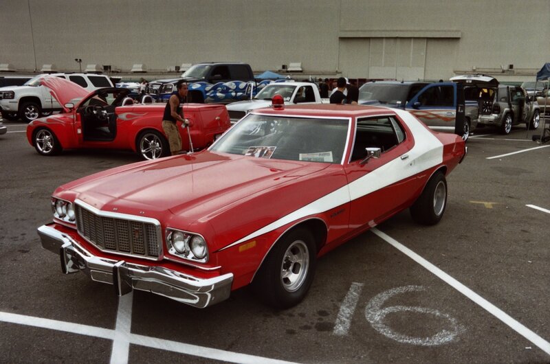 Red and White Classic Car — Casual