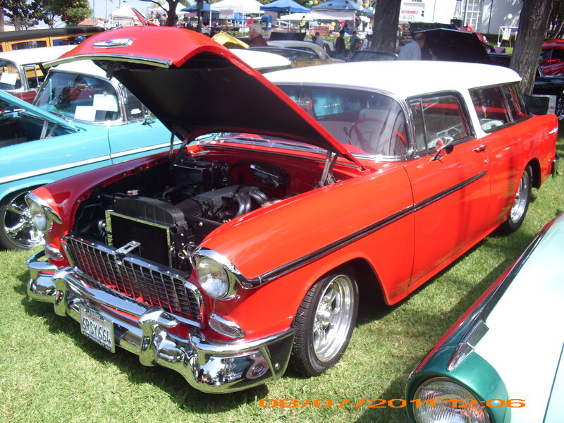 Red and White Classic Car — Outdoor