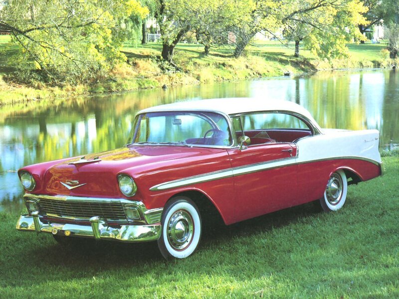 Red and White Classic Car — Serene