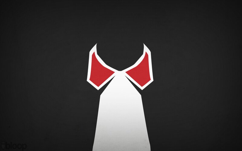 Red and White Collar — Black, Neutral