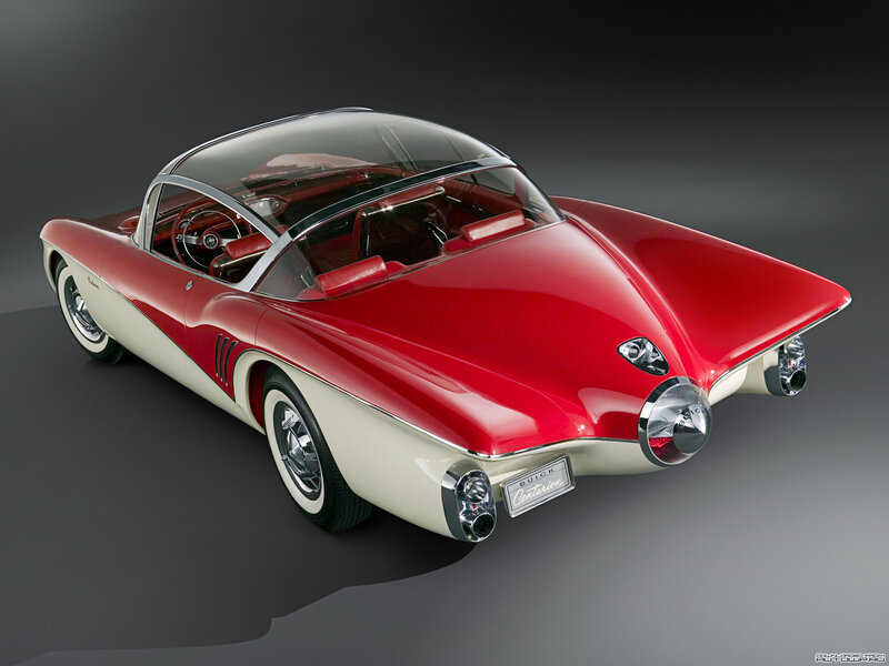 Red and White Concept Car — Dramatic, Photograph, Dashboard