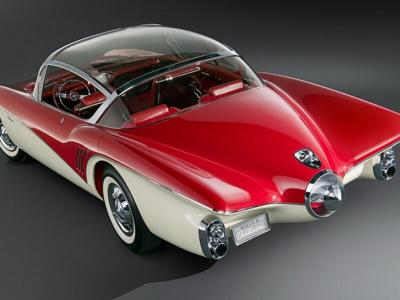 Red and White Concept Car — Dramatic, Photograph, Interior, Windshield
