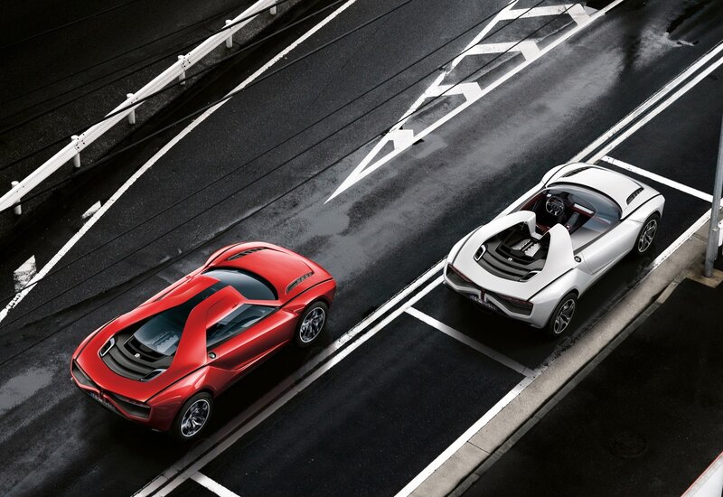 Red and White Concept Cars