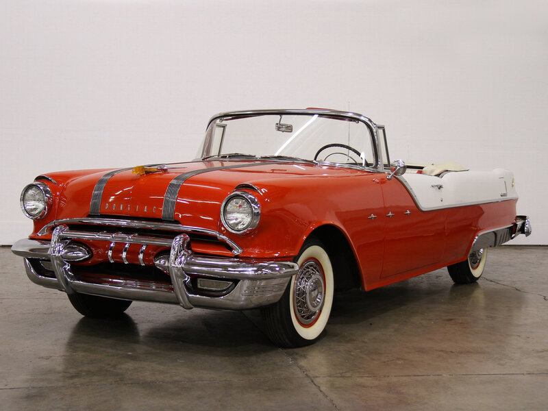 Red and White Convertible